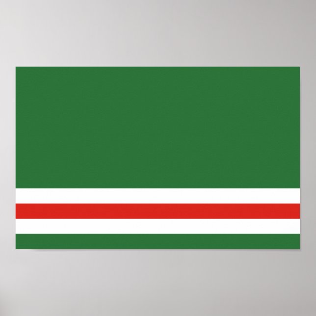 Chechen Republic of Ichkeria Flag Poster (Front)