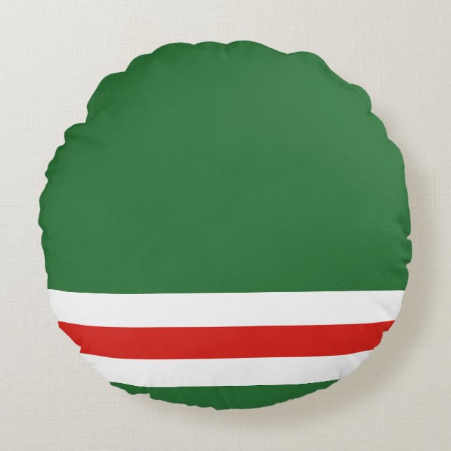 Chechen Republic of Ichkeria Flag Round Cushion (Front)