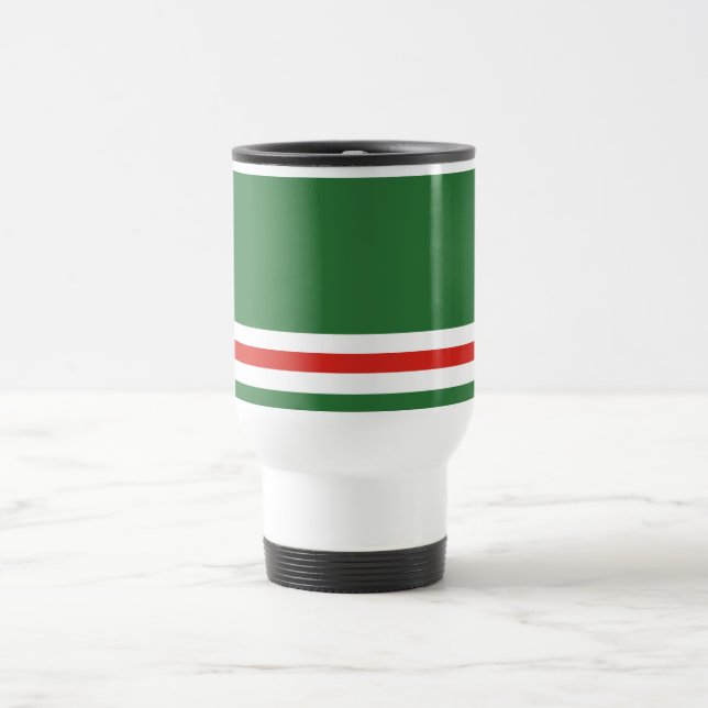 Chechen Republic of Ichkeria Flag Travel Mug (Center)