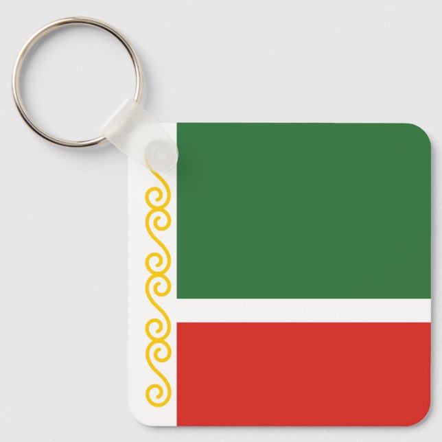 Chechnya Flag Key Ring (Front)
