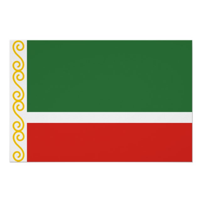 Chechnya Flag Poster (Front)