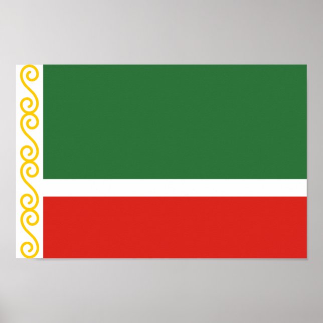 Chechnya Flag Poster (Front)
