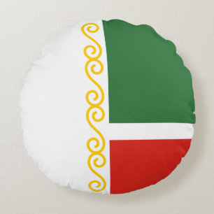 Chechnya Flag Round Cushion