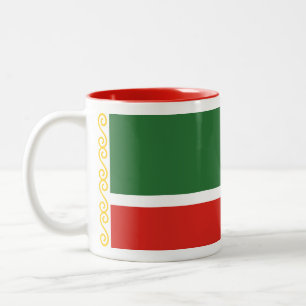 Chechnya Flag Two-Tone Coffee Mug