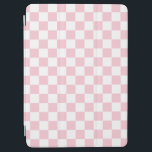 Check Baby Pink And White Chequerboard Pattern iPad Air Cover<br><div class="desc">Chequered Pattern – light pink and white chequerboard.</div>