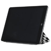 Check Black White Chequered Pattern Chequerboard iPad Air Cover (Folded)
