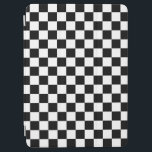 Check Black White Chequered Pattern Chequerboard iPad Air Cover<br><div class="desc">Chequered Pattern – Black and white chequerboard.</div>