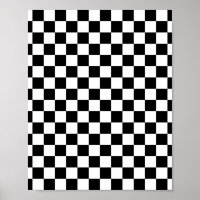 Check Black White Chequered Pattern Chequerboard