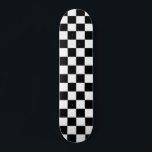 Check Black White Chequered Pattern Chequerboard Skateboard<br><div class="desc">Chequered Pattern – Black and white chequerboard.</div>
