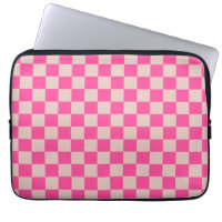 Check Coral Pink Chequered Pattern Chequerboard