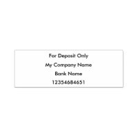 Check Endorsement Bank Deposit Stamp Zazzle