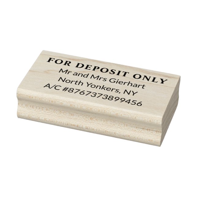 Check Endorsement For Deposit Only Modern Rubber Stamp (Stamp)