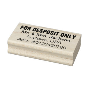 Check Endorsement Rubber Stamp