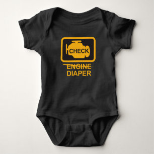 Check Engine Diaper Baby Bodysuit