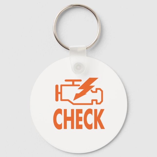Check Engine Key Ring (Front)