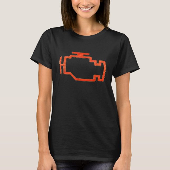 Check Engine Light Automotive Mechanic T-Shirt (Front)