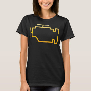 Check Engine Light Funny Mechanic Car T-Shirt