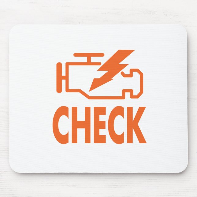 Check Engine Mouse Mat (Front)