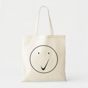 Check face - Tick/Black. Tote Bag