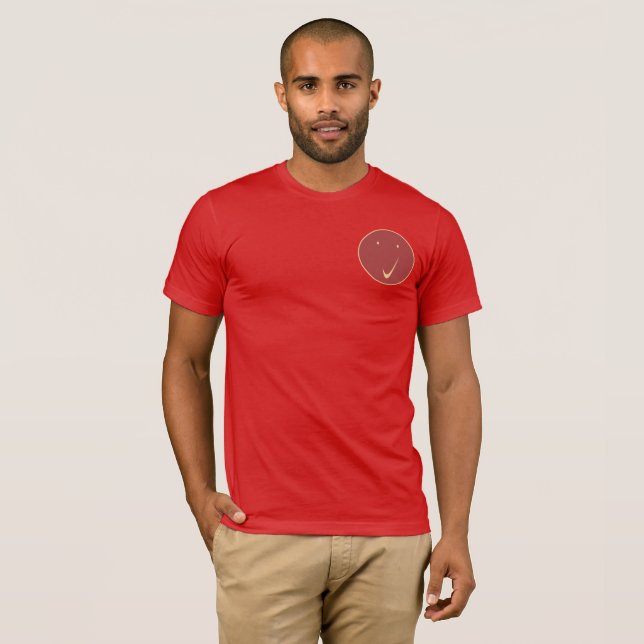 Check face - Tick/White. T-Shirt (Front Full)