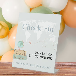 Check-In Guest Book Sign Travel Baby Shower