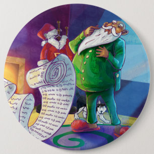 Check it Twice Santa 6 Cm Round Badge