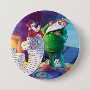 Check it Twice Santa 7.5 Cm Round Badge