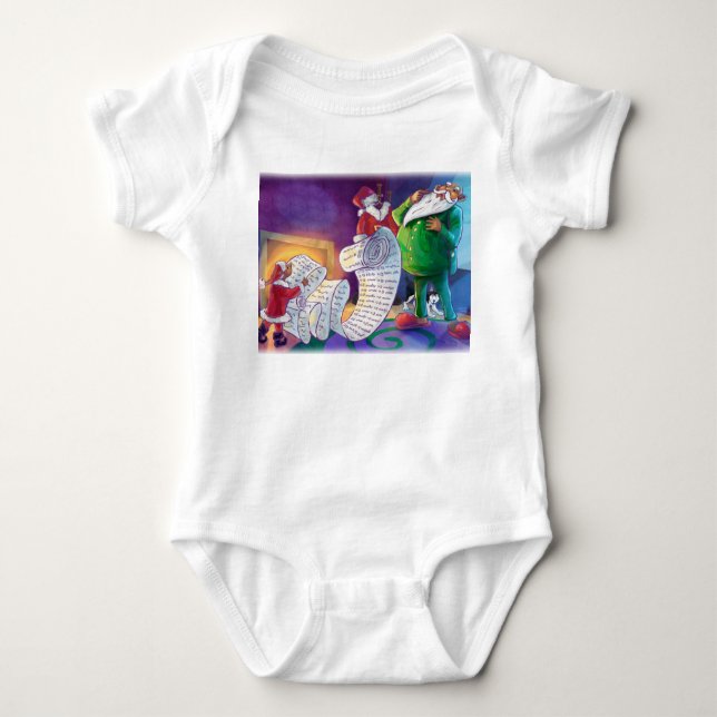Check it Twice Santa Baby Bodysuit (Front)
