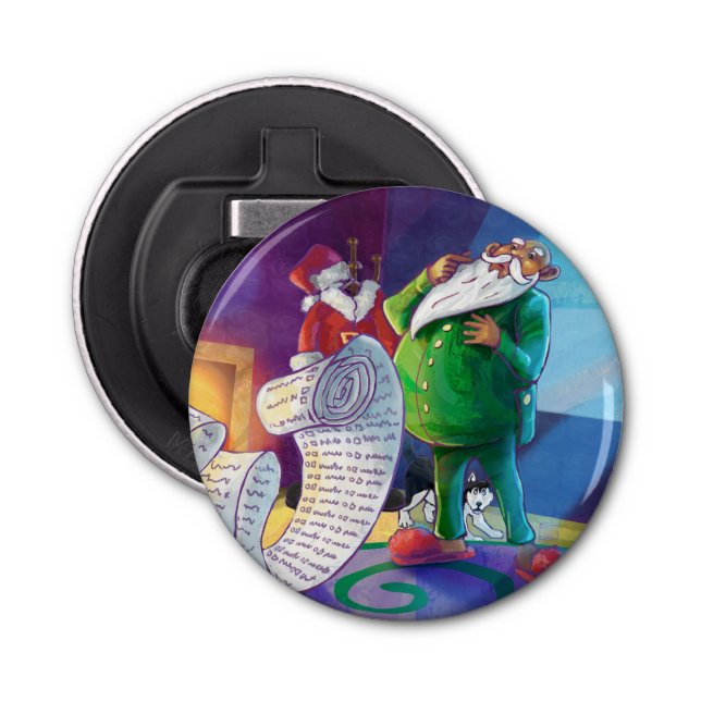 Check it Twice Santa Bottle Opener (Front)