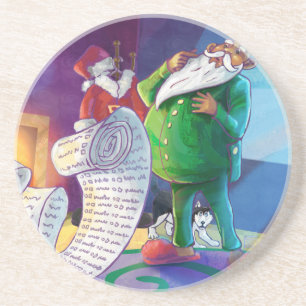 Check it Twice Santa Coaster