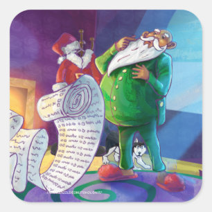 Check it Twice Santa Square Sticker