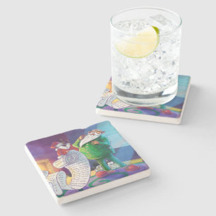 Check it Twice Santa Stone Coaster