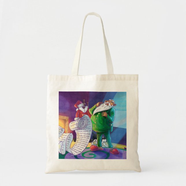 Check it Twice Santa Tote Bag (Front)