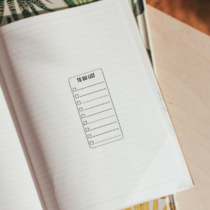 Check List, Memo or To do List, Bullet Journal  Rubber Stamp