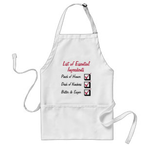 Check List of Essential Ingredients Customisable Standard Apron