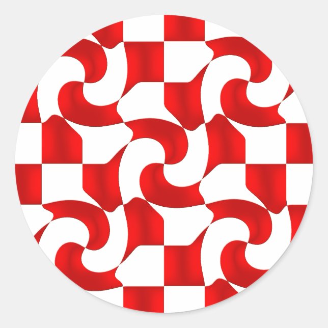 check-mate classic round sticker (Front)