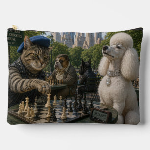 Check Mate in Central Park Accessory Pouch