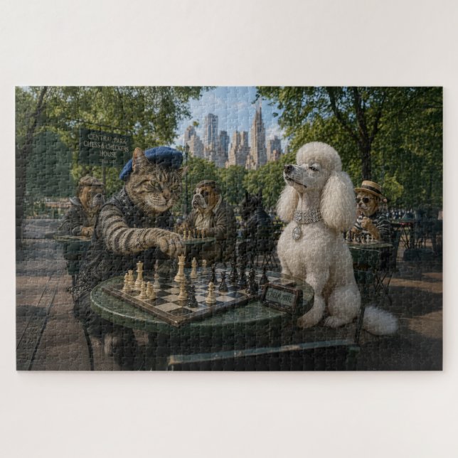 Check Mate in Central Park No 1 Jigsaw Puzzle (Horizontal)
