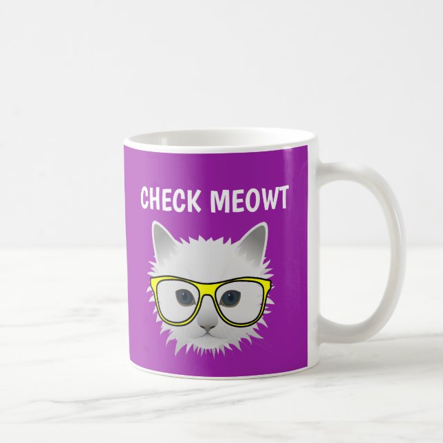 CHECK MEOWT CAT COFFEE MUGS (Right)
