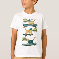 Check Meowt! Skateboard Snowboard Surfer Tabby Cat