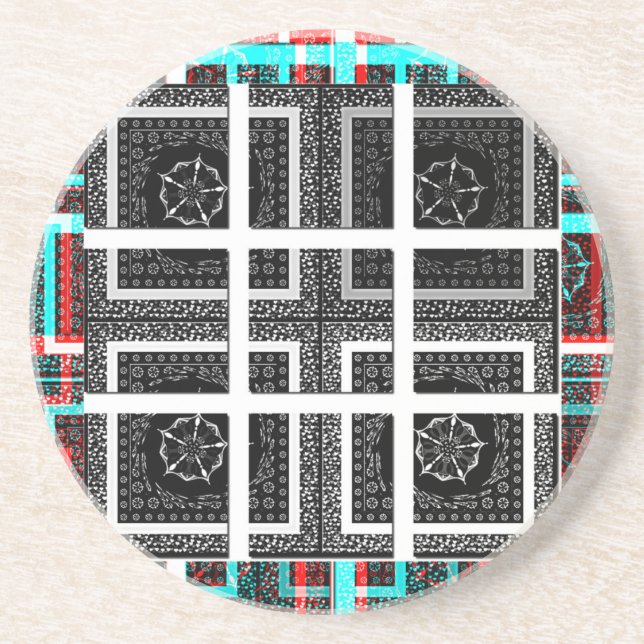 Check my Squares Curves.png Coaster (Front)