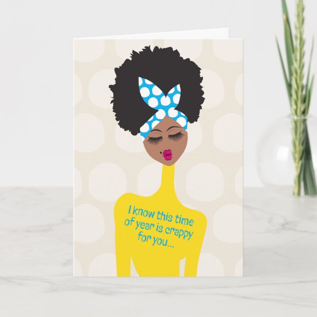 Check on your strong friends - Crappy year Thank You Card (Front)