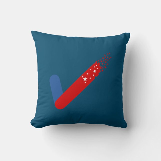 Check Out America First July 4th Cushion (Front)
