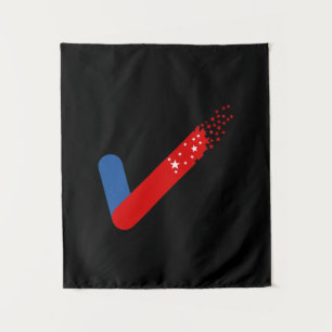 Check Out America First July 4th Tapestry