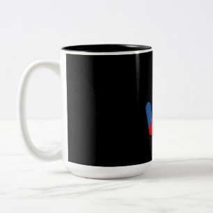 Check Out America First July 4th Two-Tone Coffee Mug