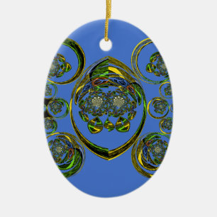 Check out my blue curves ceramic tree decoration
