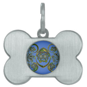 Check out my blue curves pet ID tag