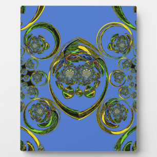 Check out my blue curves plaque