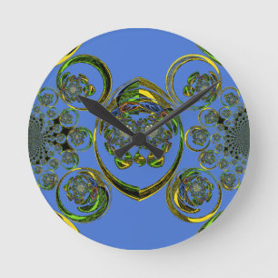 Check out my blue curves round clock
