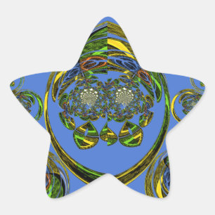 Check out my blue curves star sticker